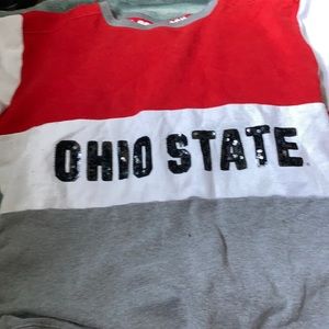 Pink Ohio state crewneck